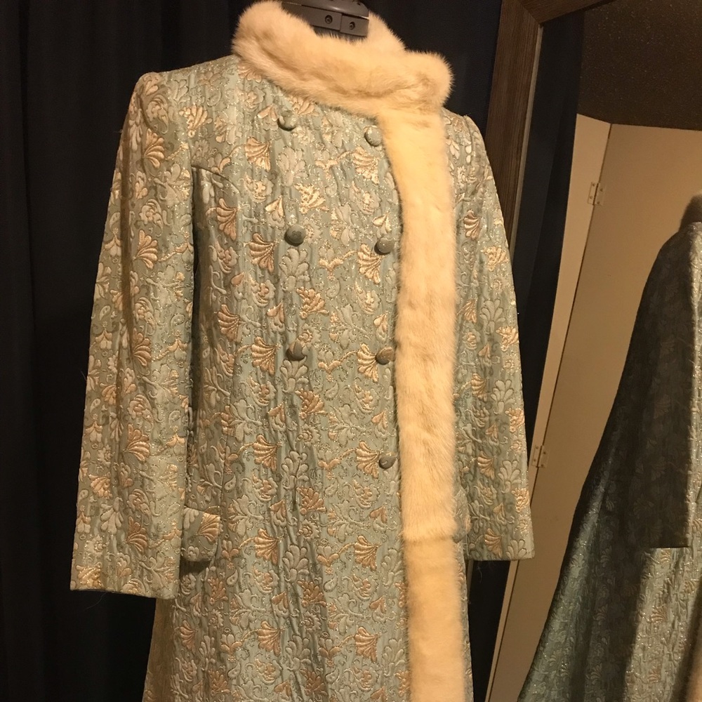 Vintage fur lined coat